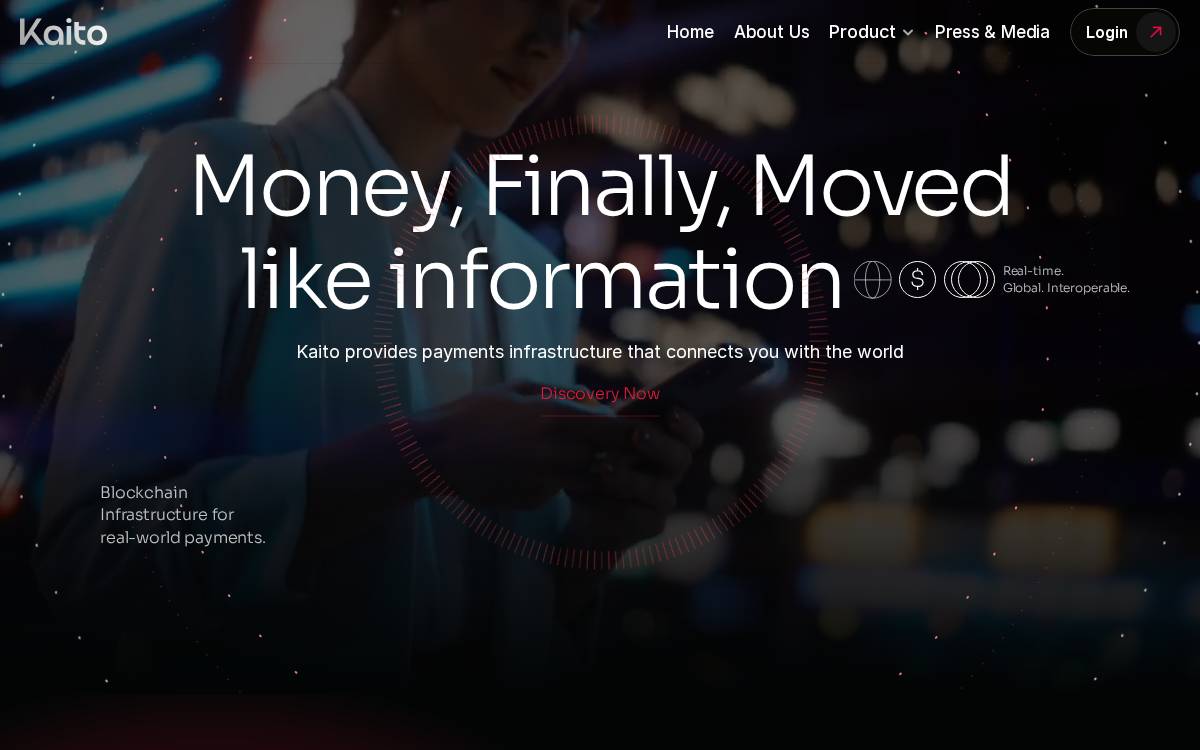 Kaito website preview