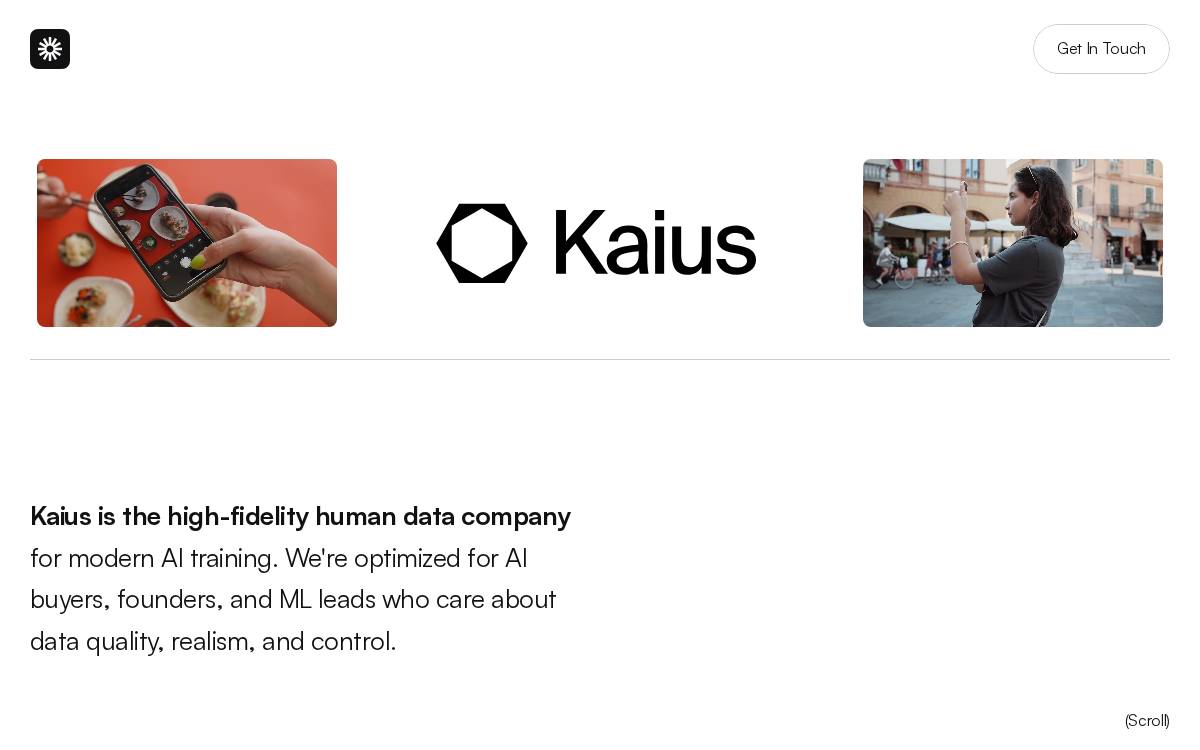 Kaius website preview