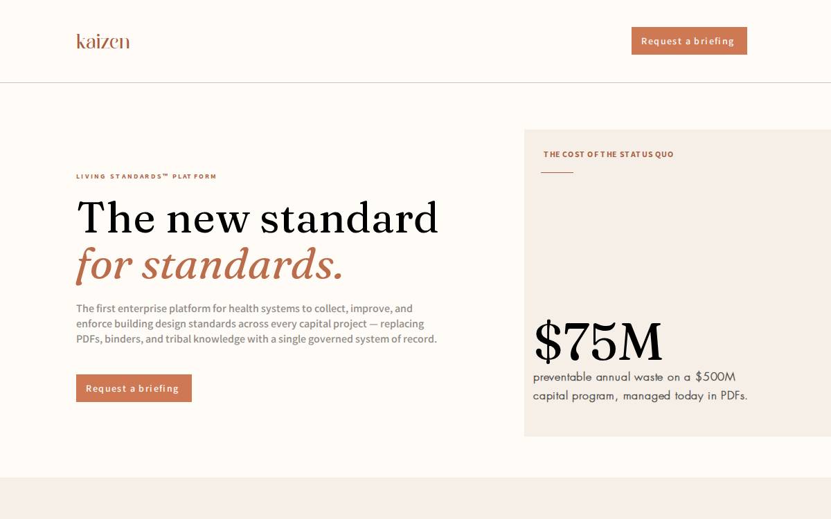 Kaizen Design website preview