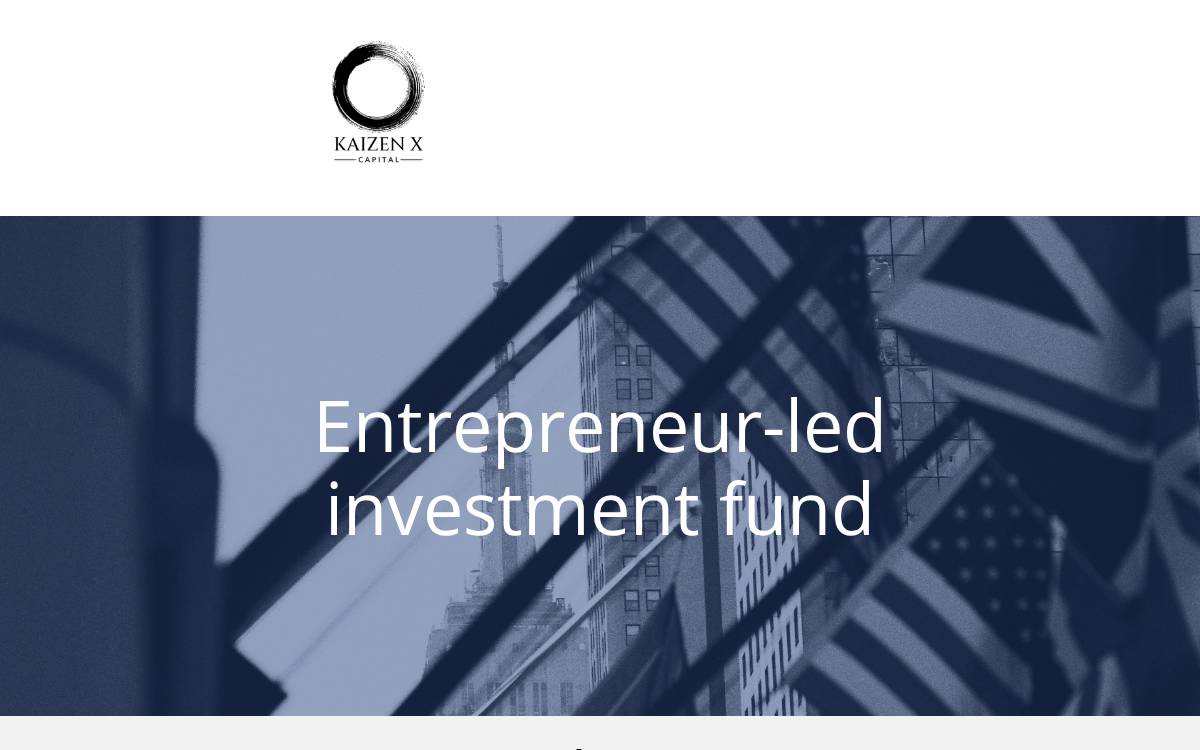 Kaizen X Capital website preview