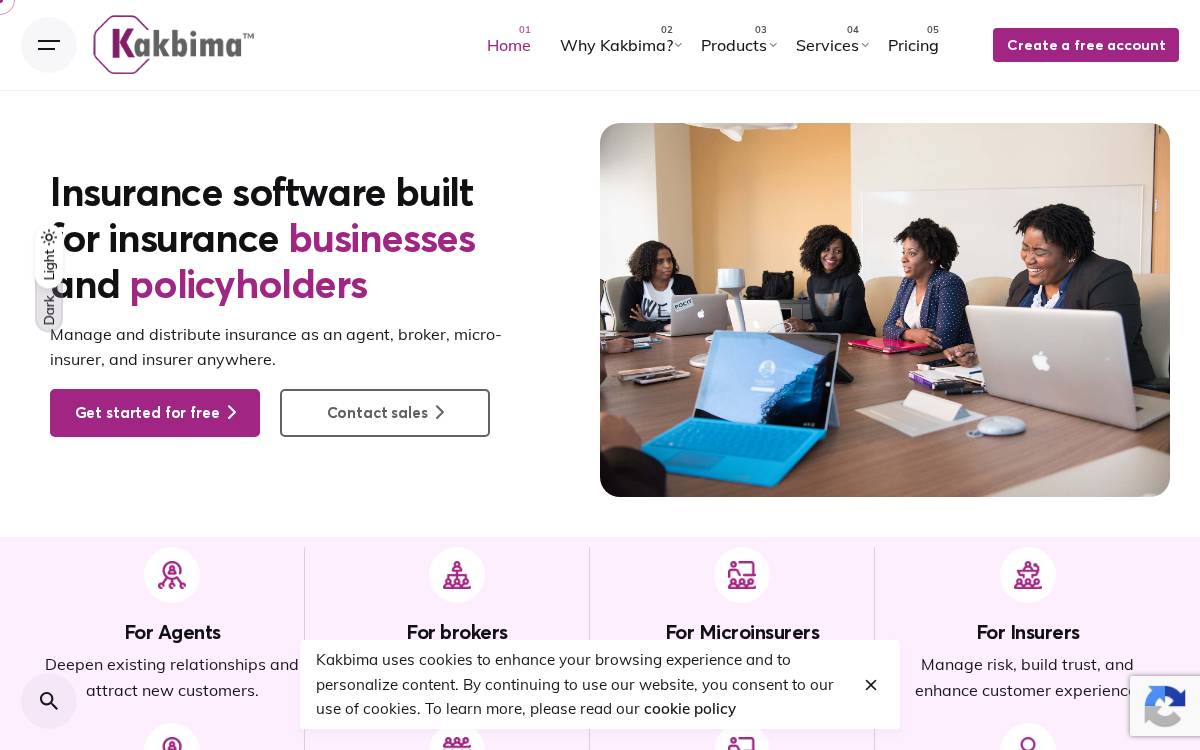 Kakbima website preview
