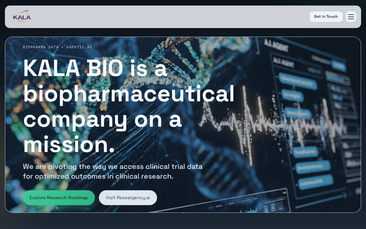 KALA BIO website preview