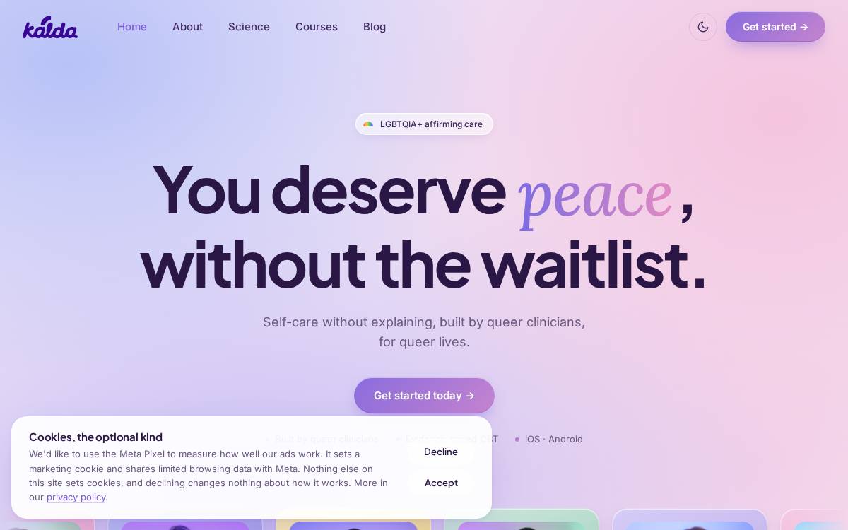 Kalda website preview