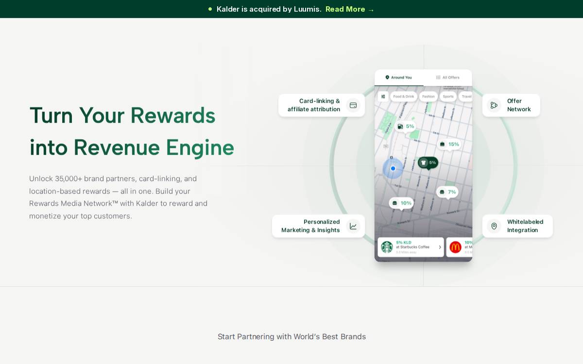 Kalder website preview
