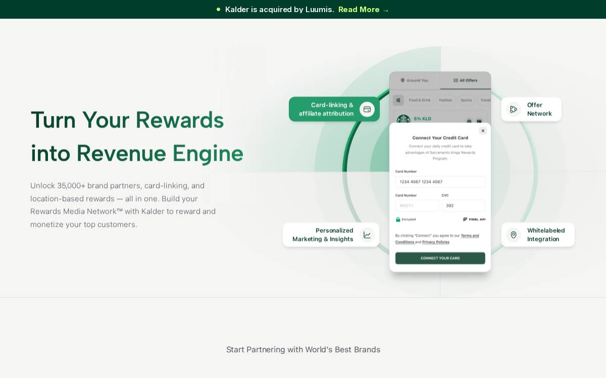 Kalder website preview