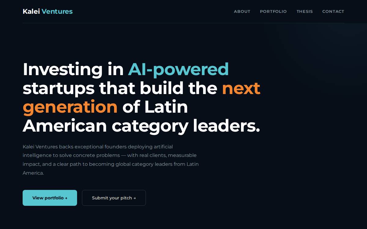 Kalei Opportunity Fund website preview