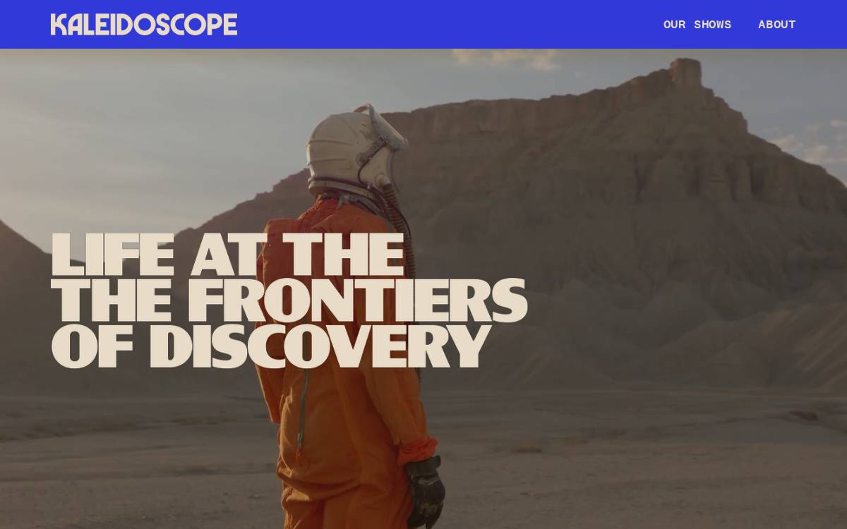 Kaleidoscope website preview