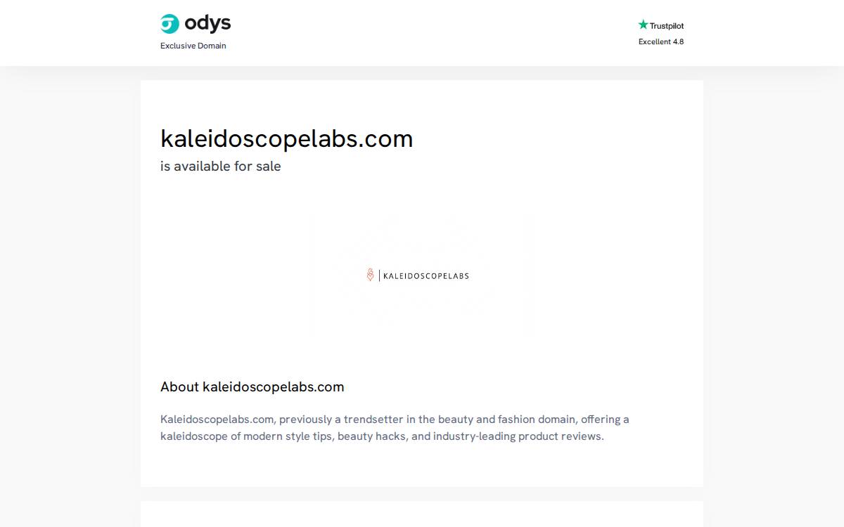 Kaleidoscope Labs website preview