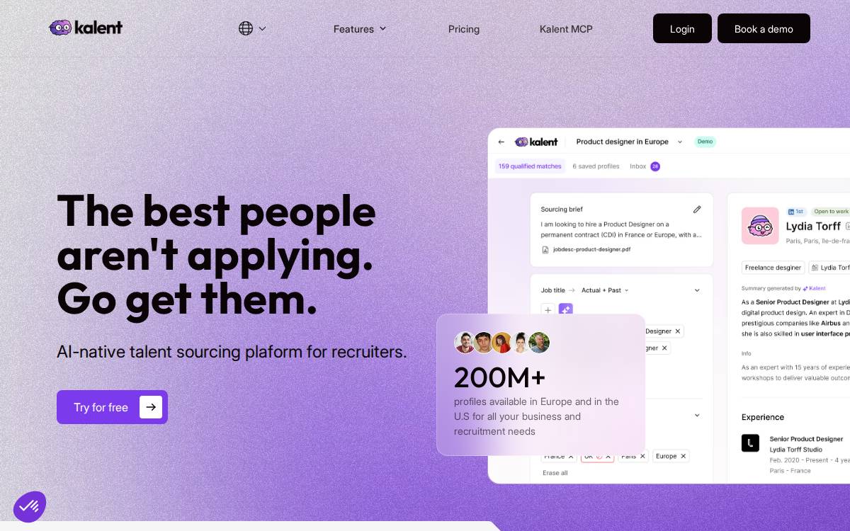 Kalent website preview