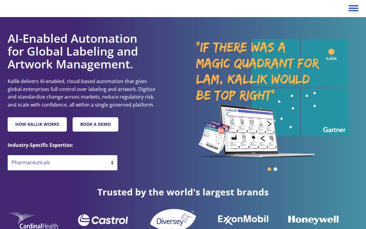 Kallik website preview
