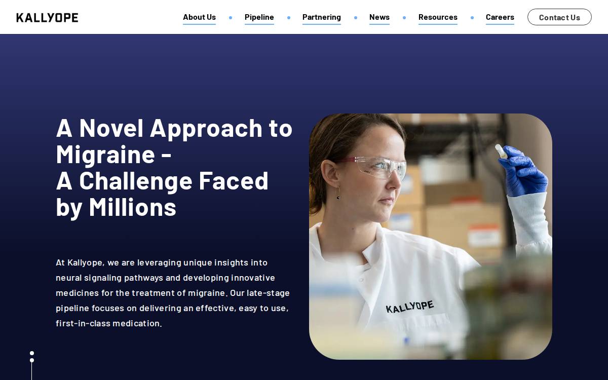 Kallyope website preview