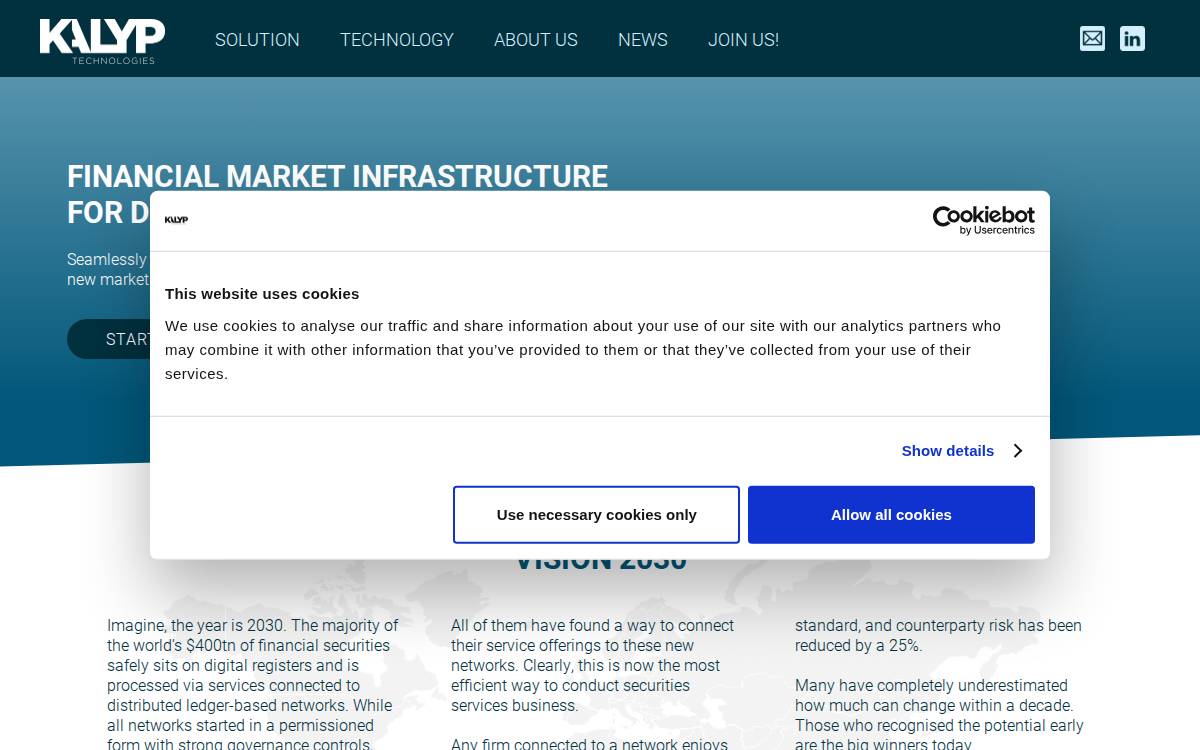 Kalyp website preview