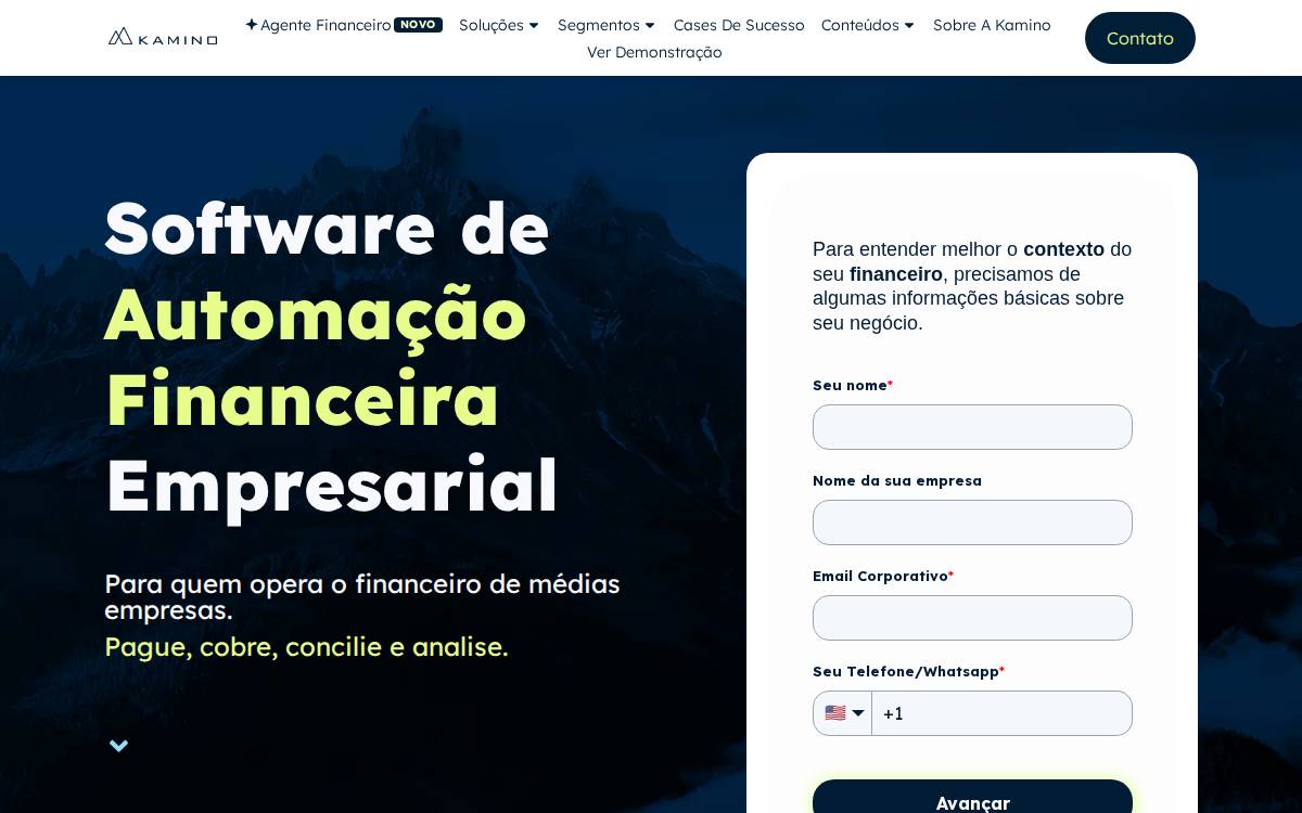 Kamino website preview