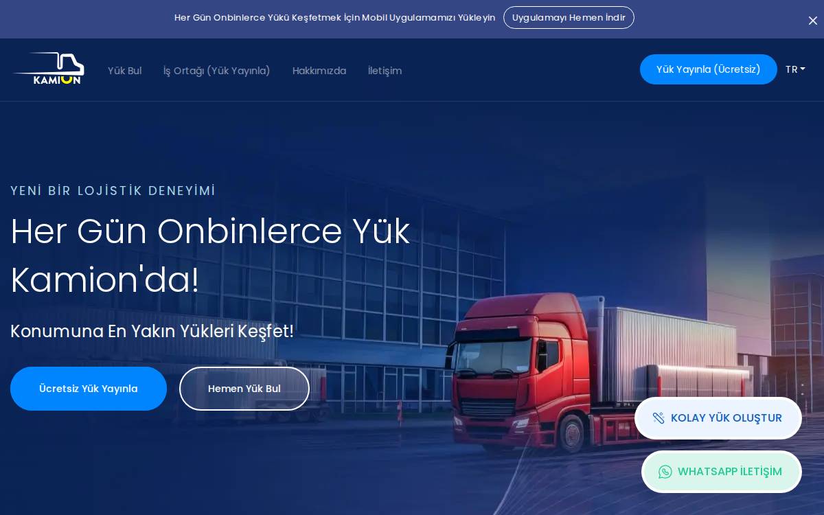 Kamion website preview