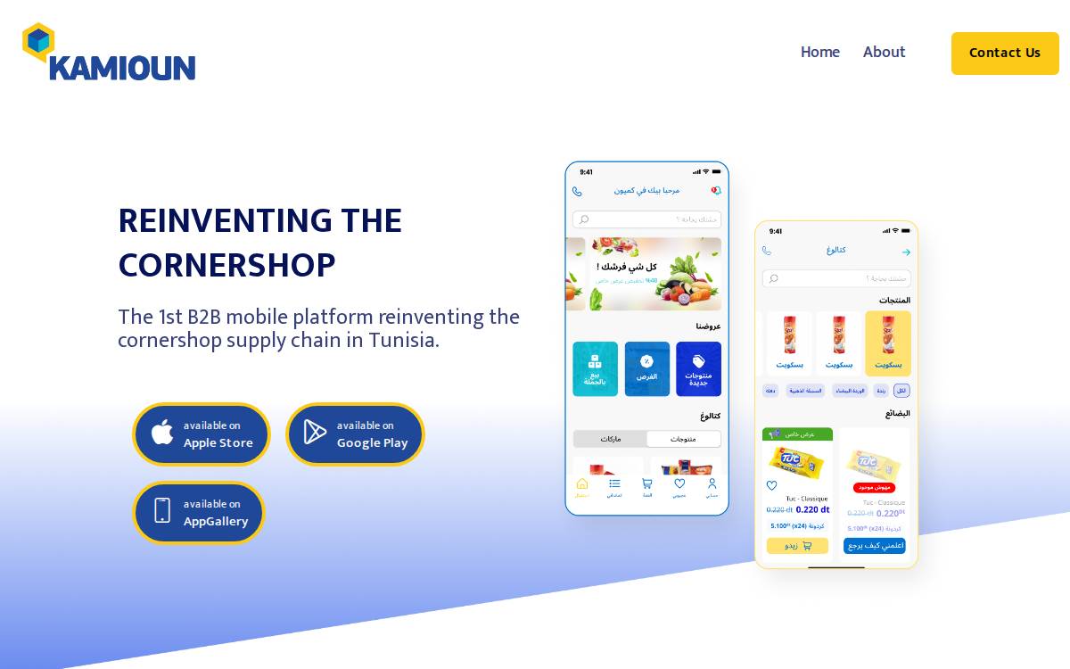 Kamioun website preview