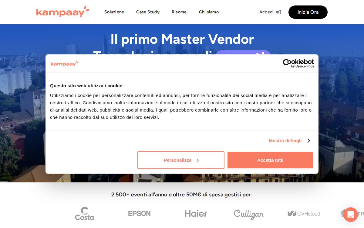 Kampaay website preview
