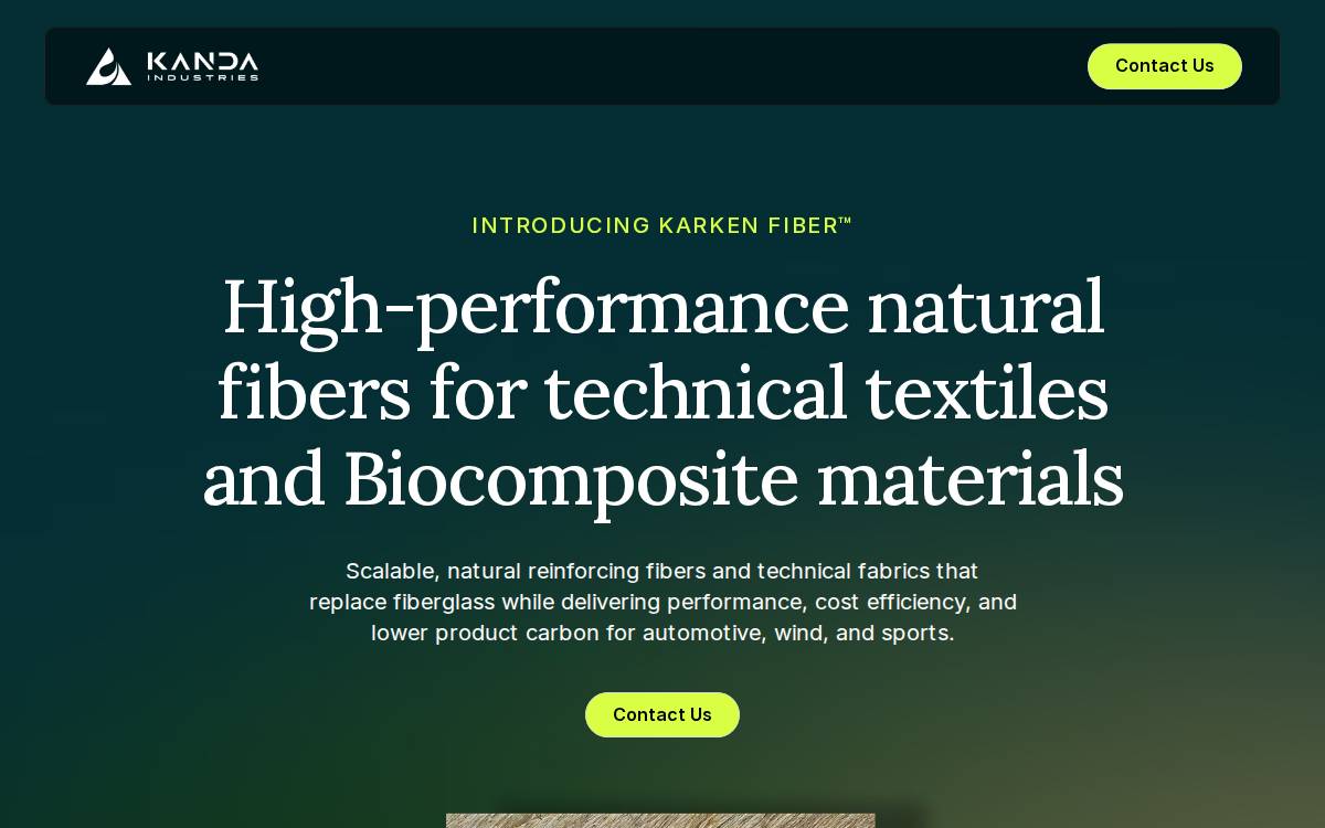 Kanda Industries website preview