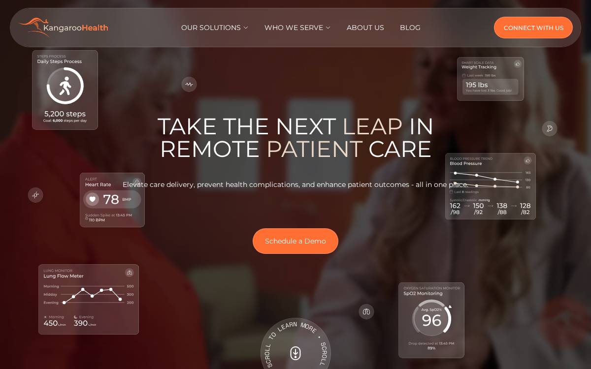 Kangaroo Health website preview