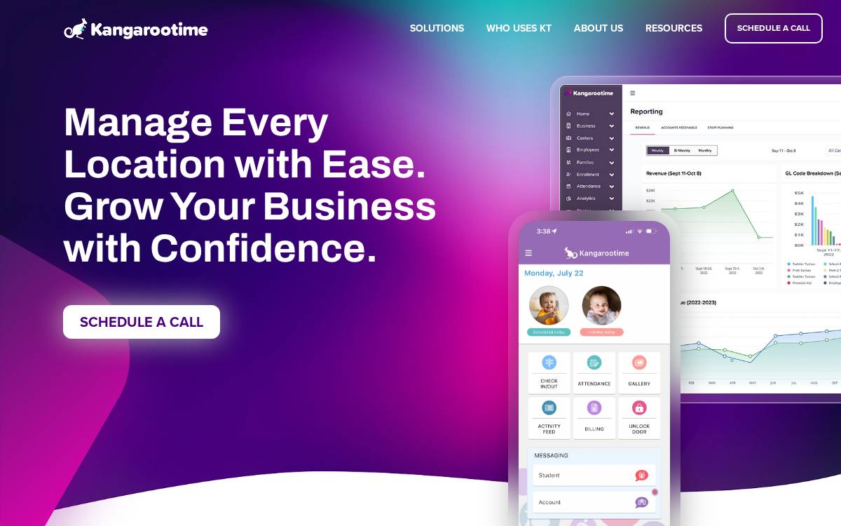 Kangarootime website preview
