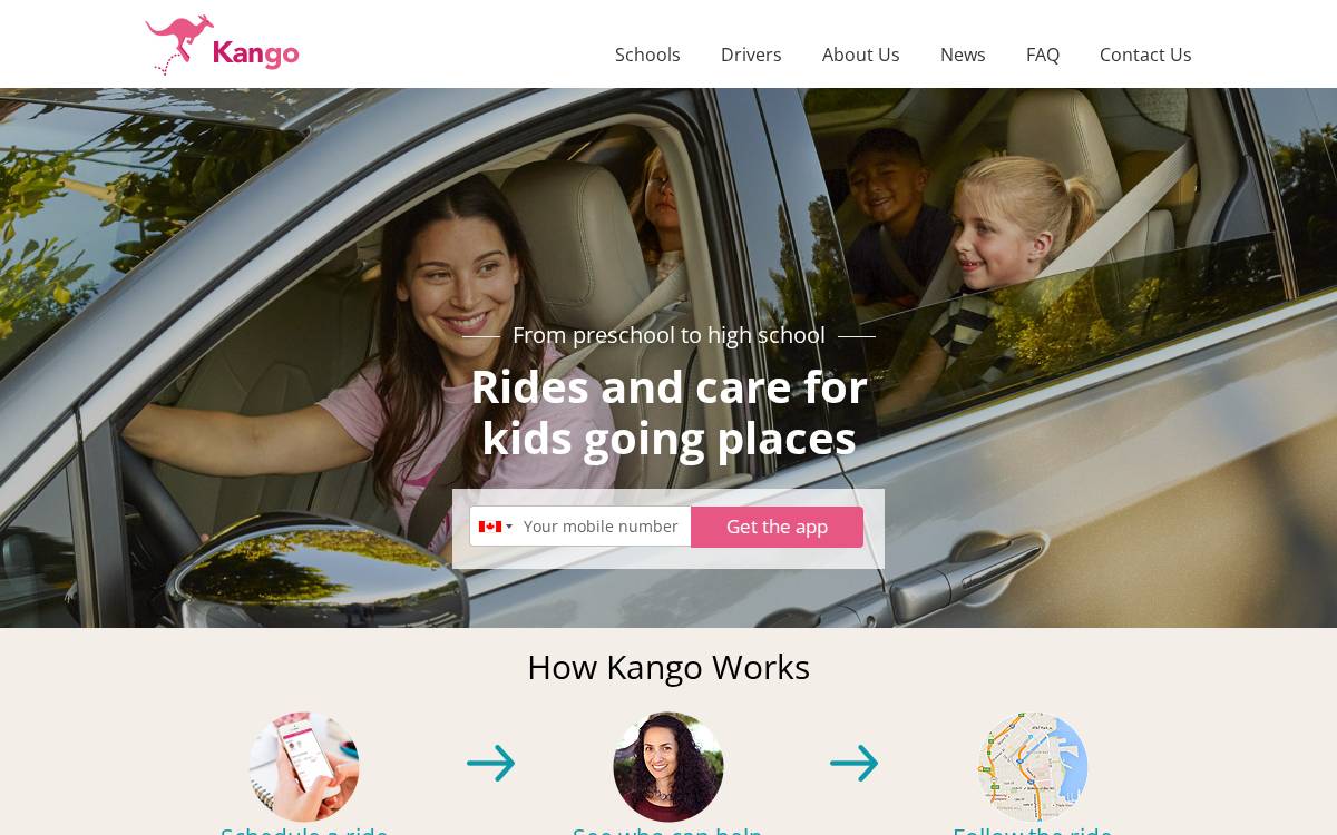 Kango website preview