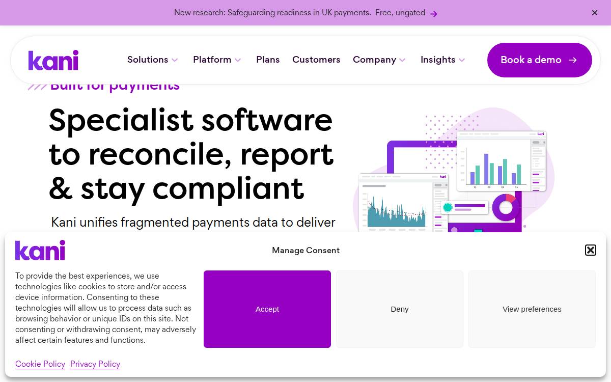 Kani Payment website preview