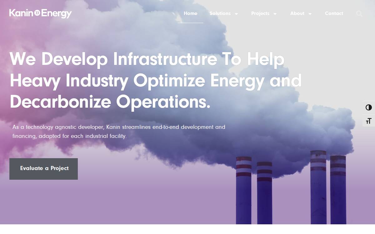 Kanin Energy website preview