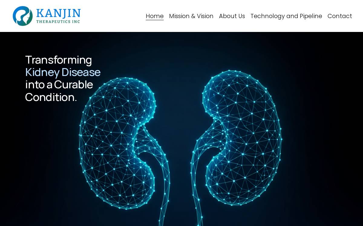 KANJIN THERAPEUTICS, INC. website preview