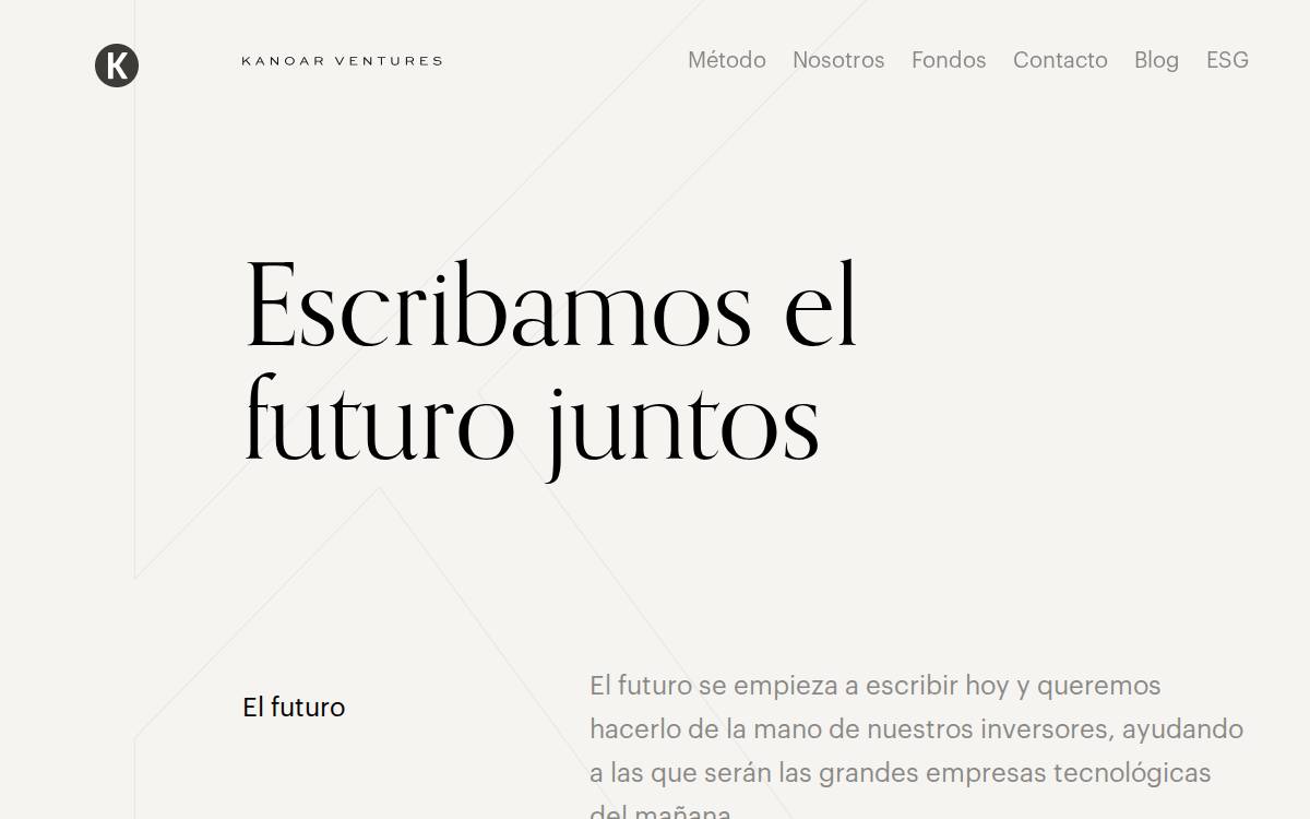 kanoar ventures website preview