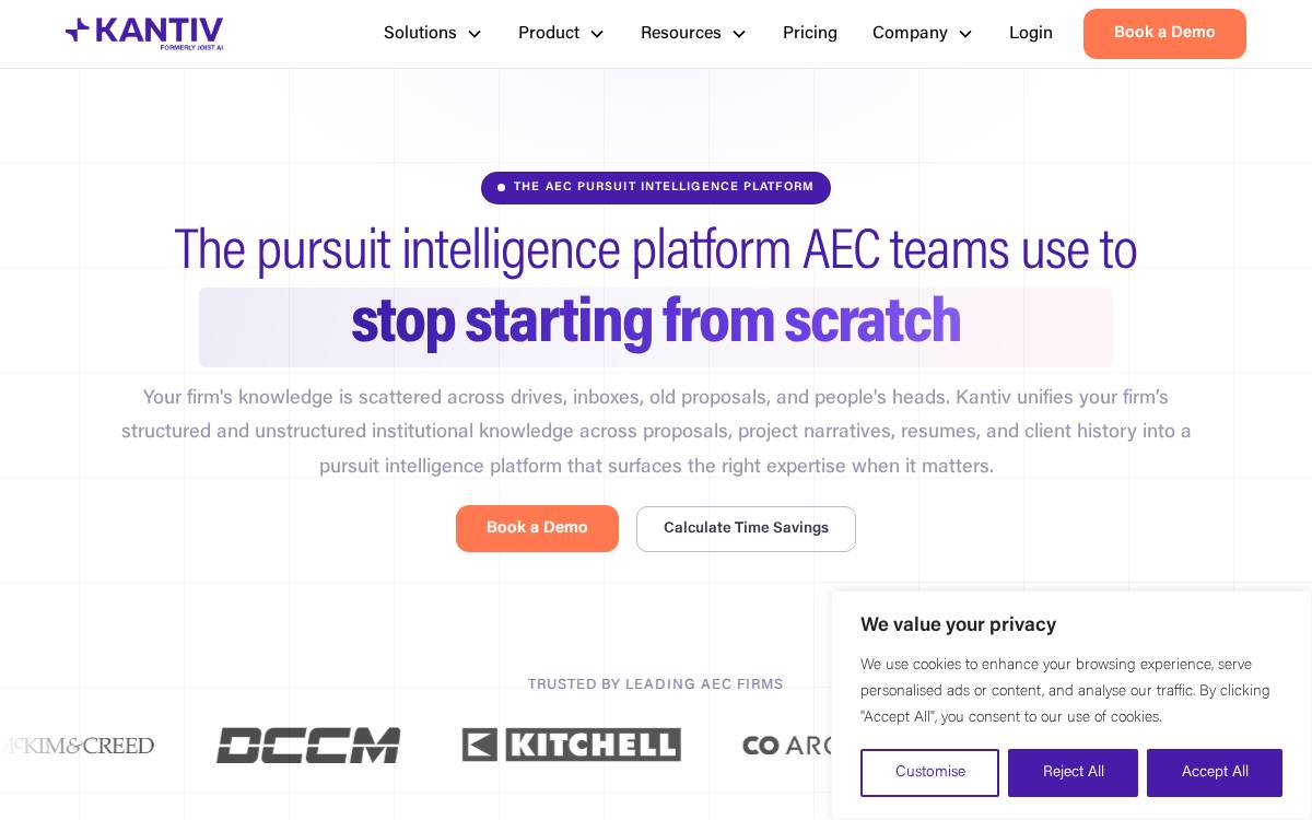 Kantiv website preview