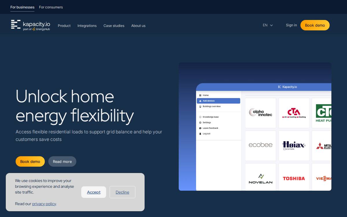 Kapacity.io website preview