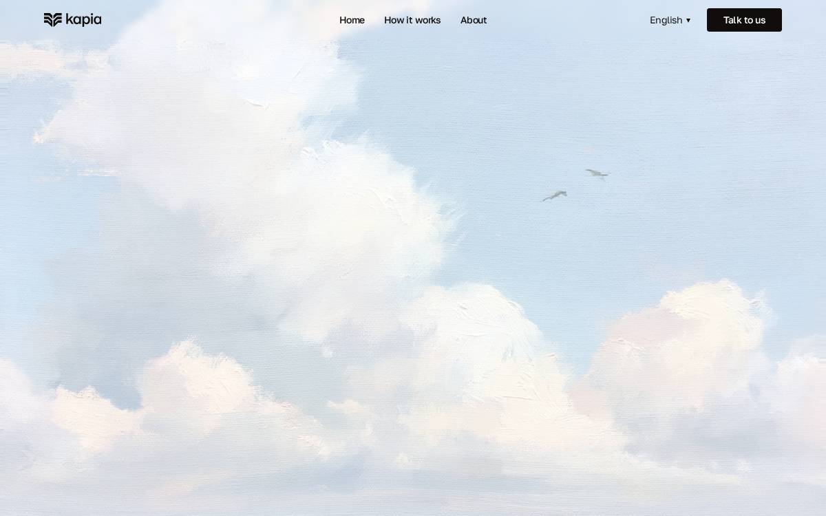 Kapia website preview