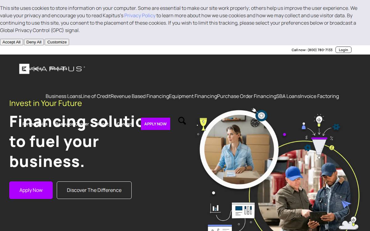 Kapitus website preview