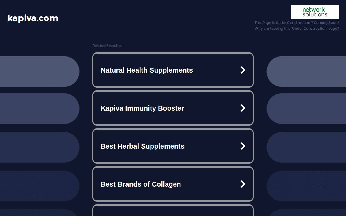 Kapiva website preview