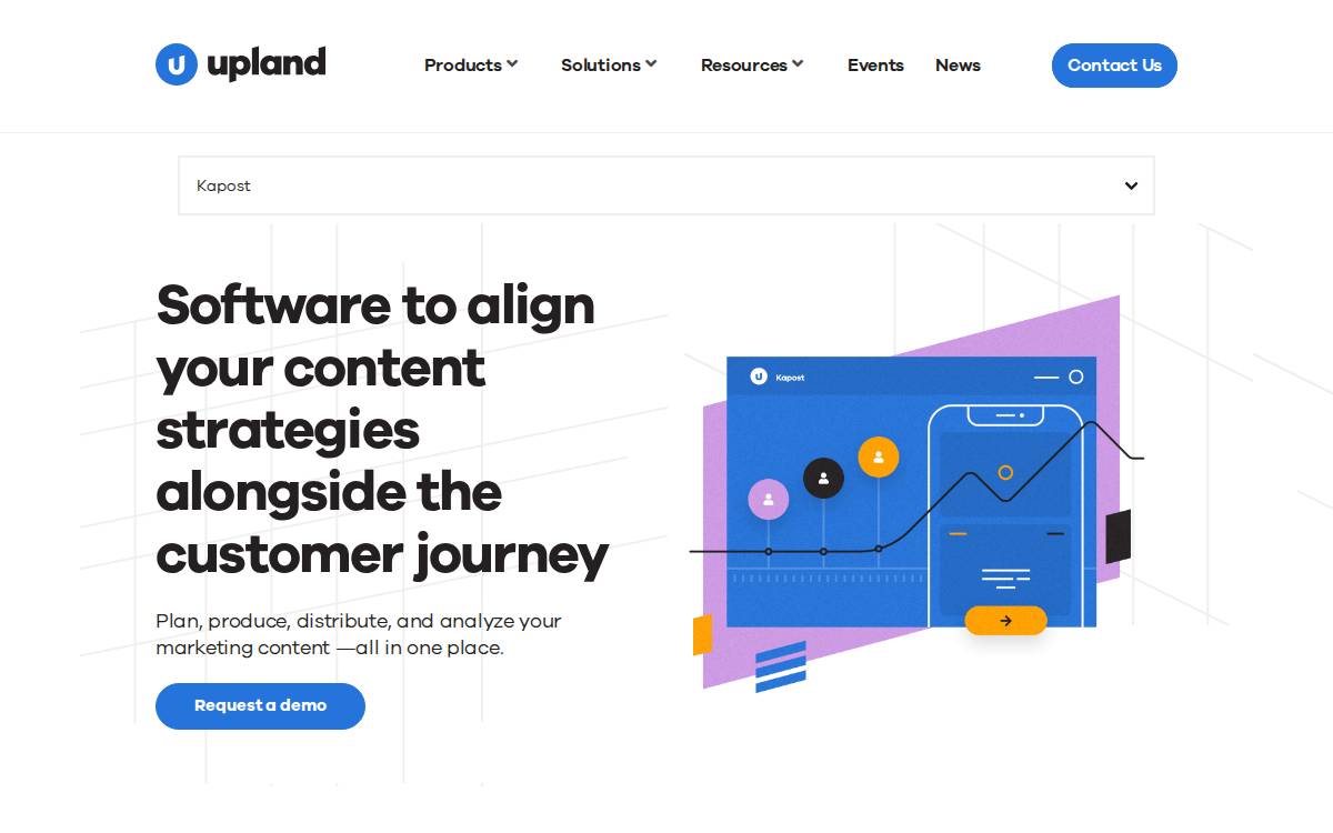 Kapost website preview