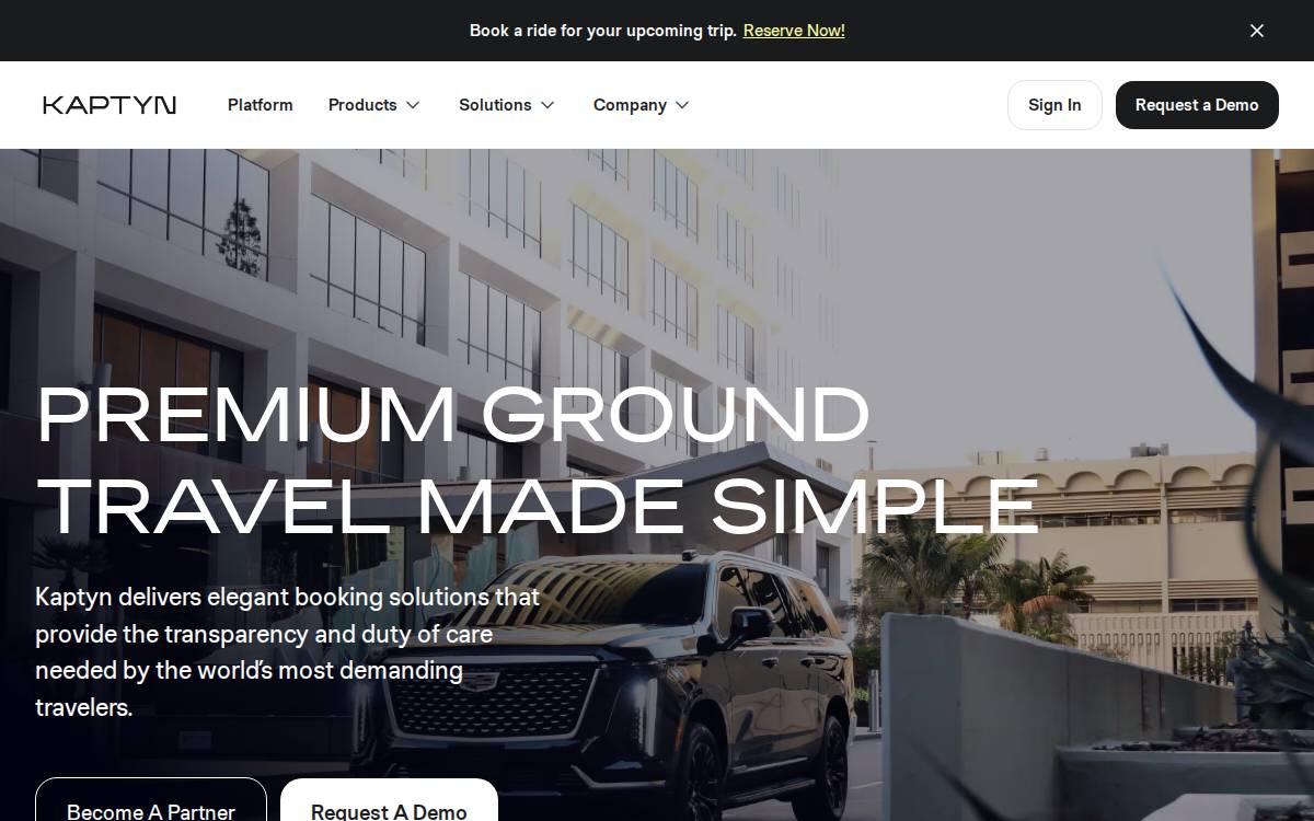 Kaptyn Holding website preview