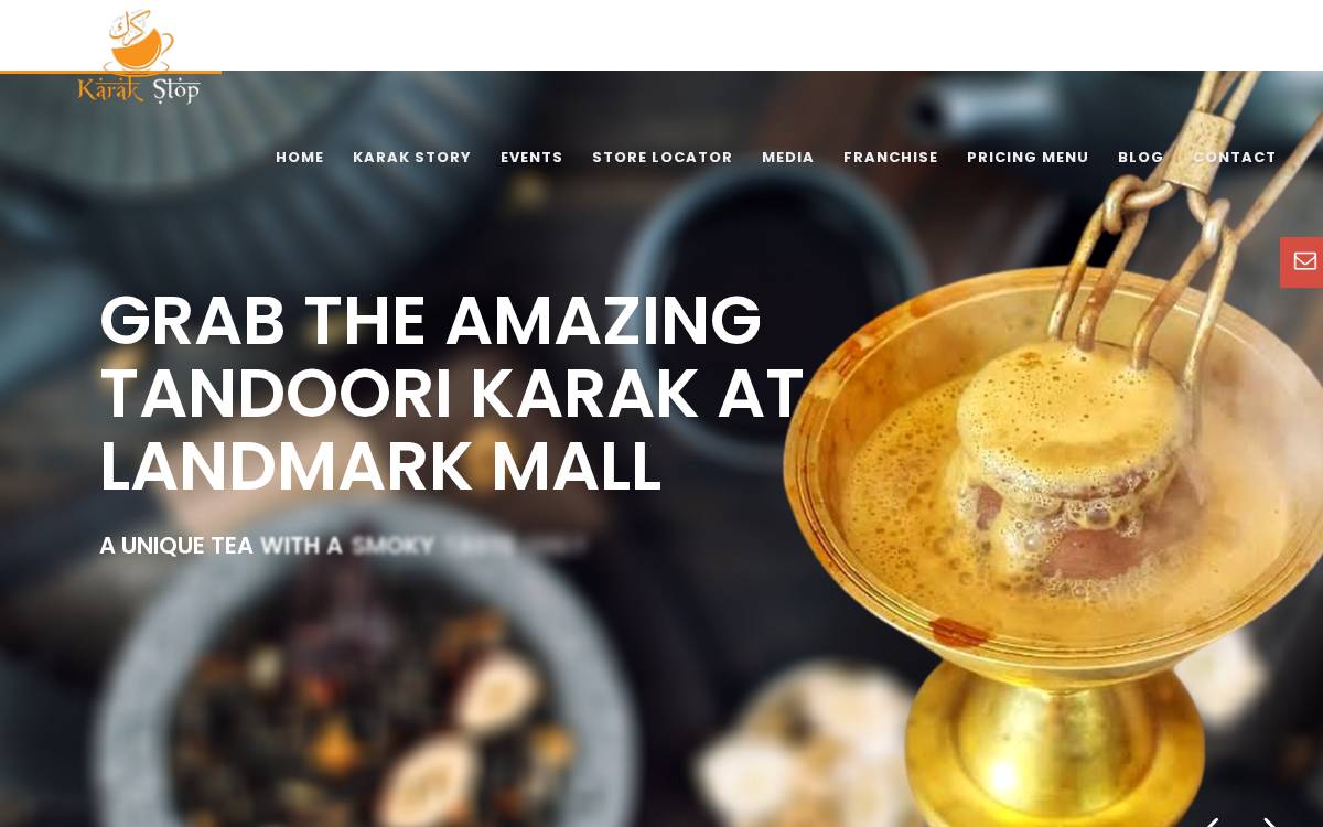 Karak Stop website preview