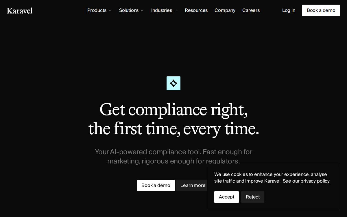 Karavel website preview