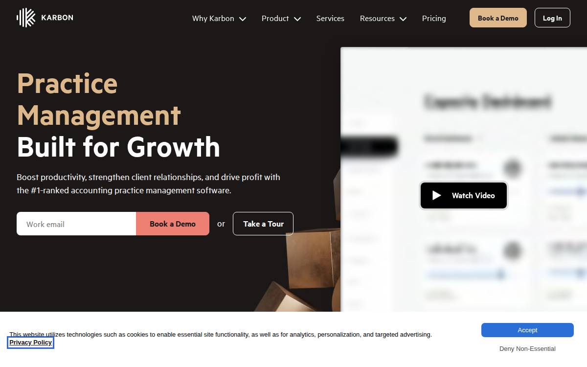 Karbon website preview