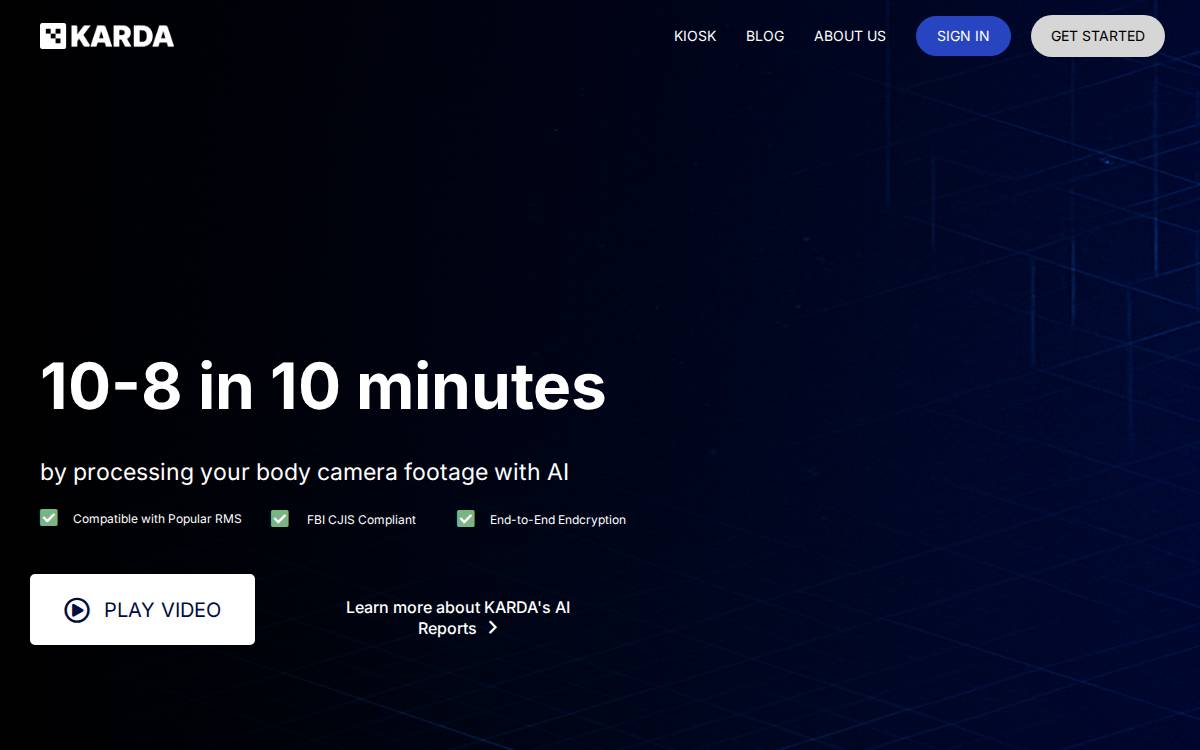 KARDA Analytics website preview