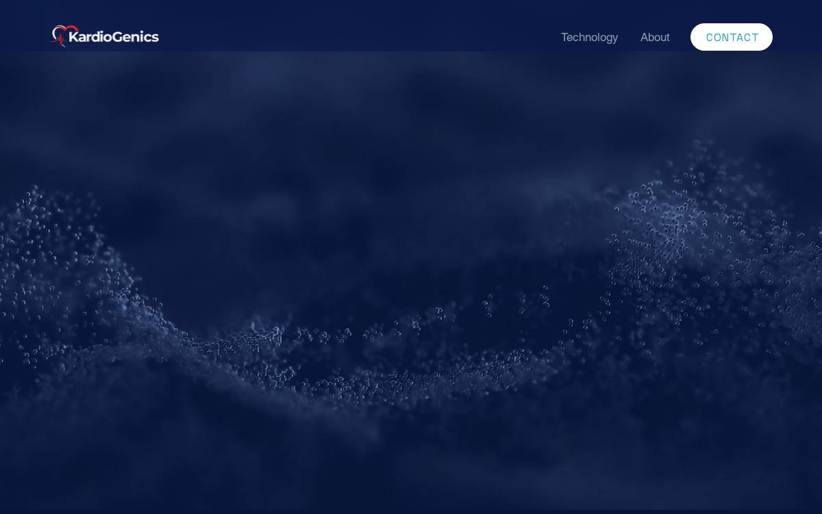 KardioGenics, Inc website preview