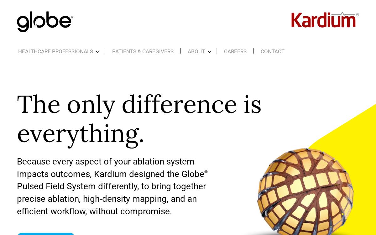 Kardium website preview