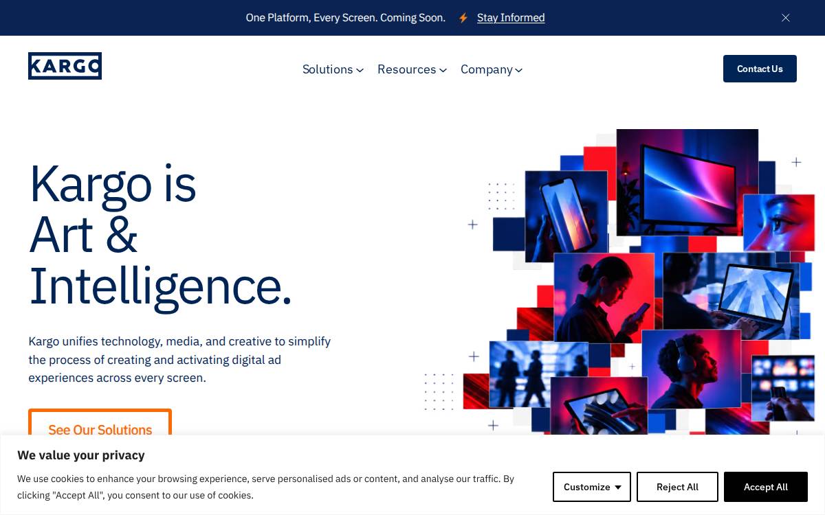 Kargo website preview