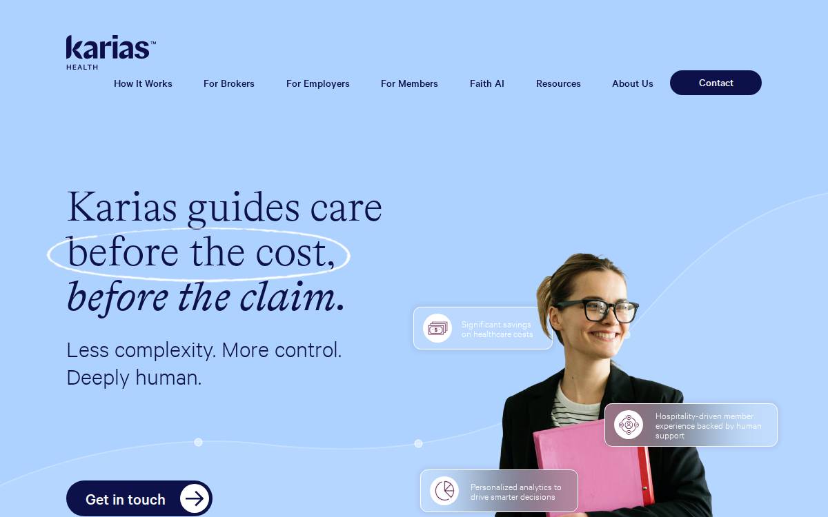 Karias Health website preview