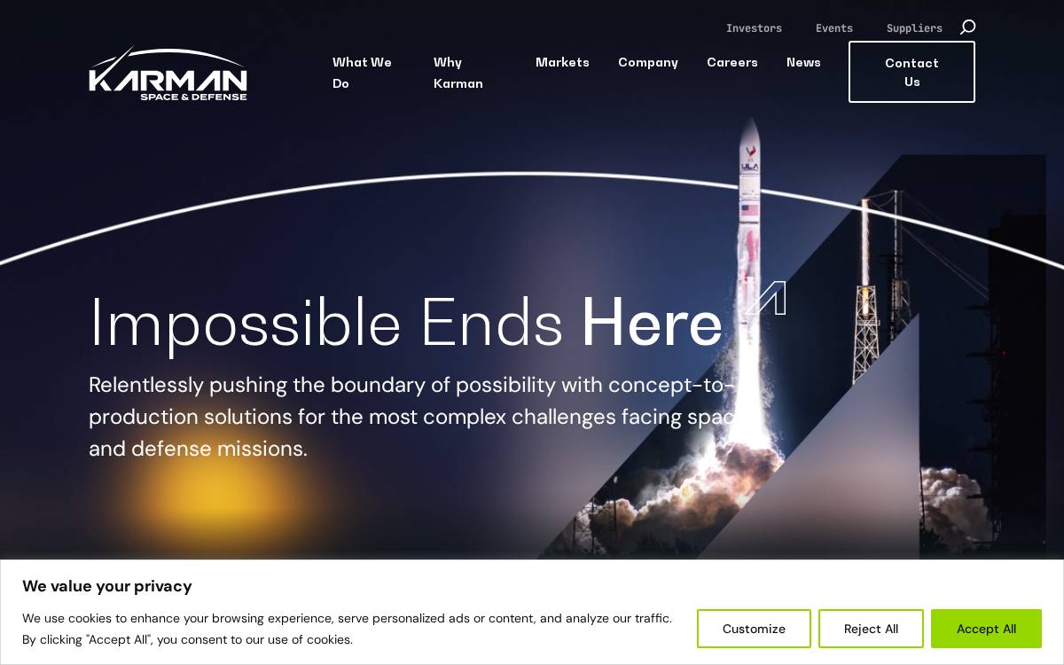Karman website preview