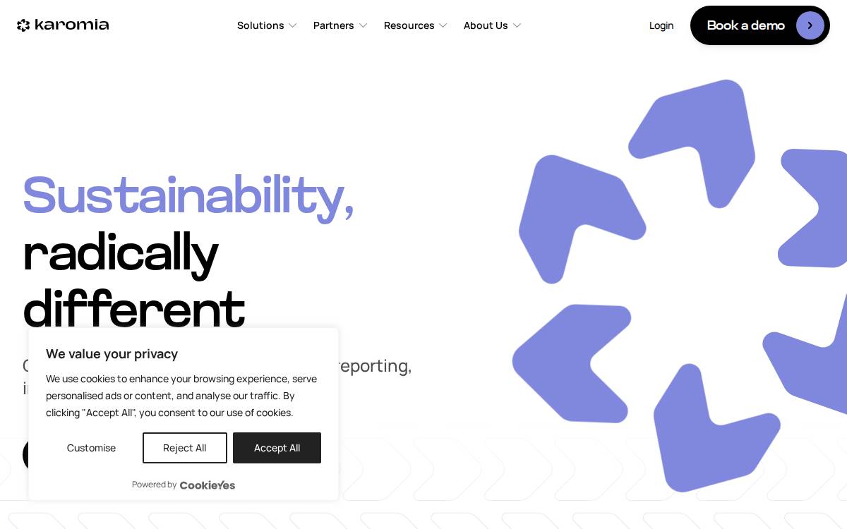 Karomia website preview