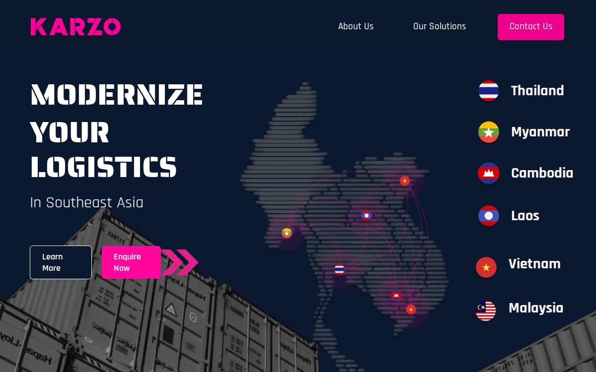 Karzo website preview