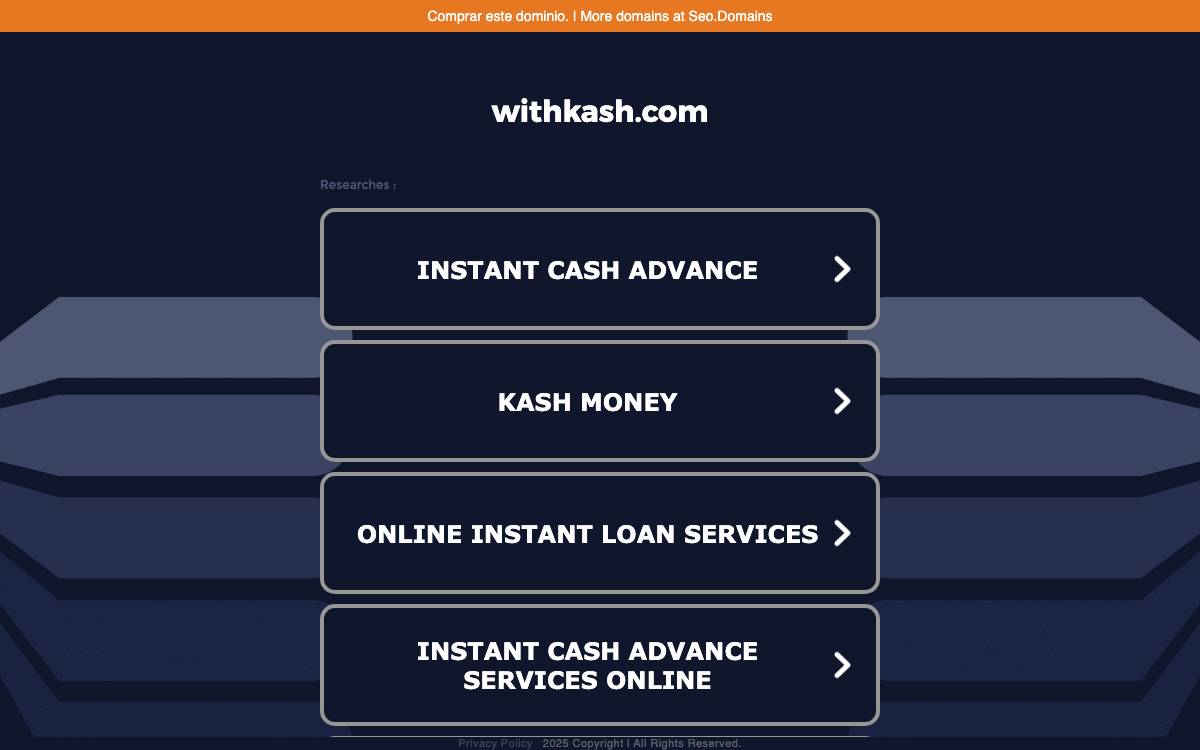 Kash website preview
