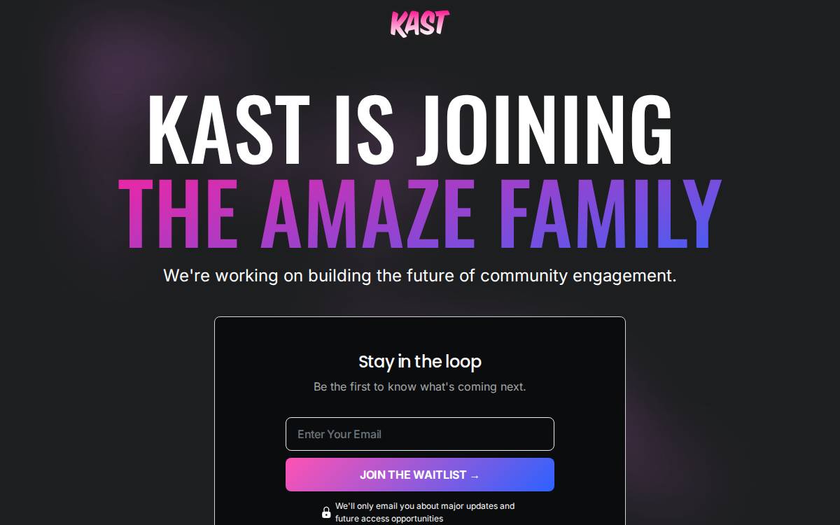 Kast website preview