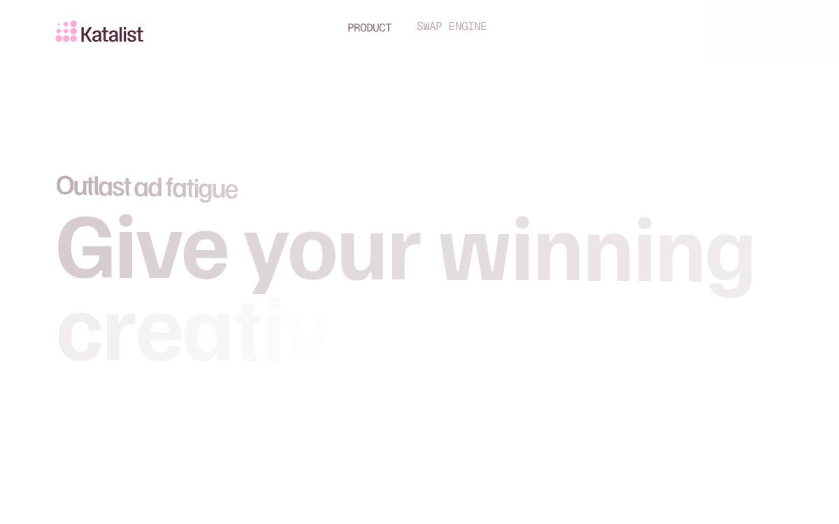 KatalistAI website preview