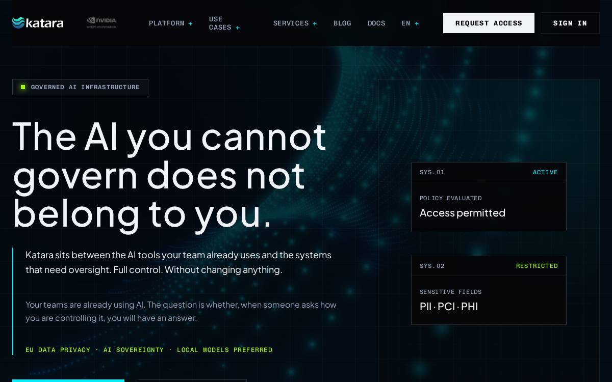 Katara website preview